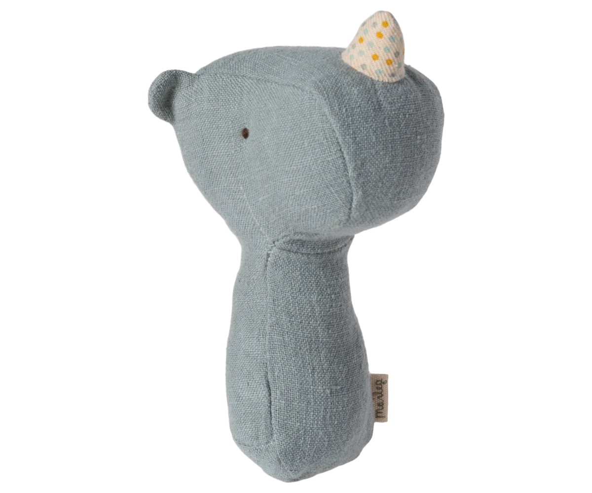 Maileg Safari Friends Rhino Rattle