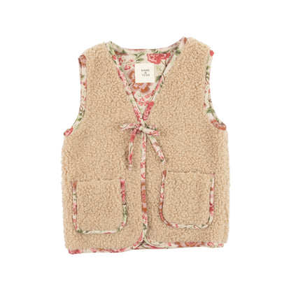 Babe & Tess Teddy Flowers Gilet