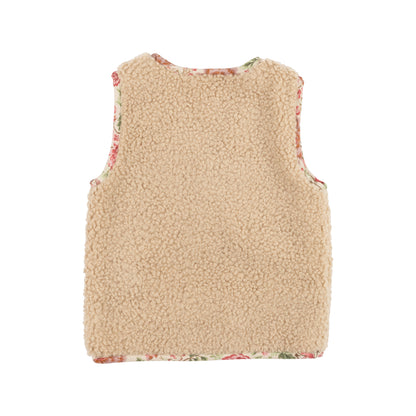 Babe & Tess Teddy Flowers Gilet