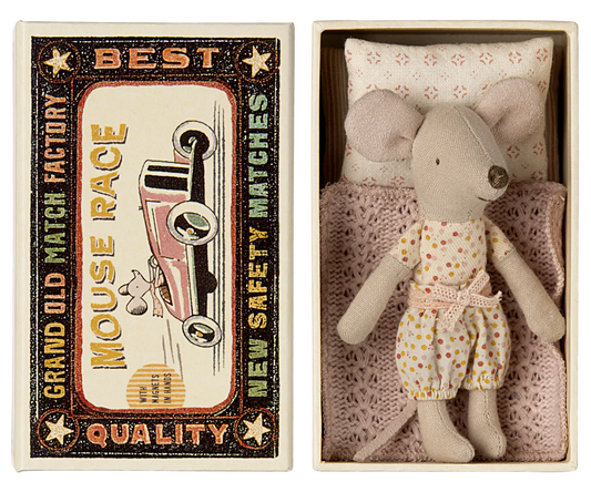 Maileg Little Sister Mouse Matchbox