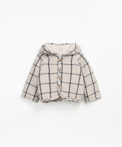 Play Up Checked Woven Cardigan