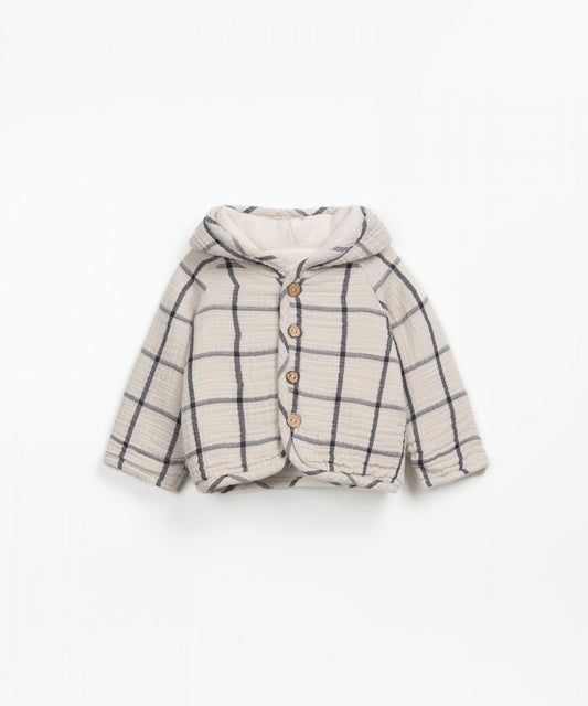 Play Up Checked Woven Cardigan