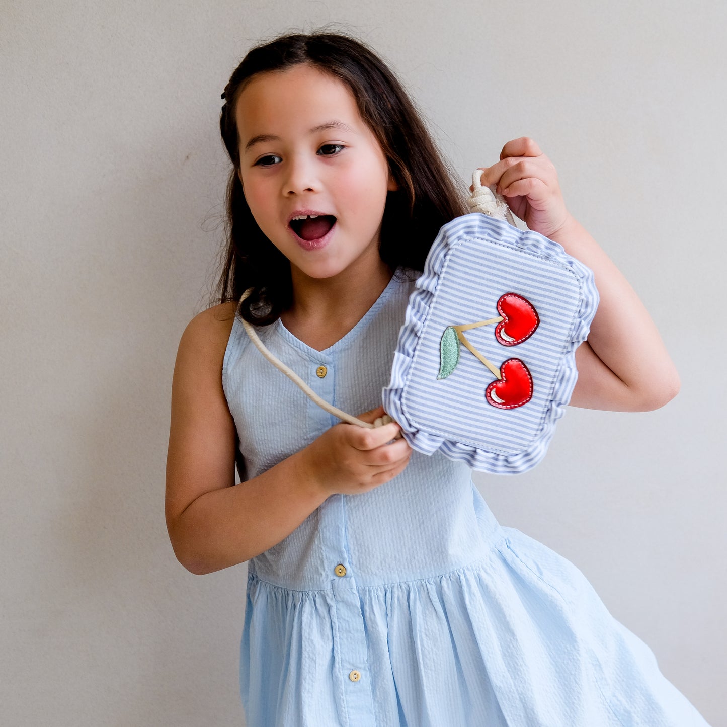 Mimi & Lula Striped Cherry Bag