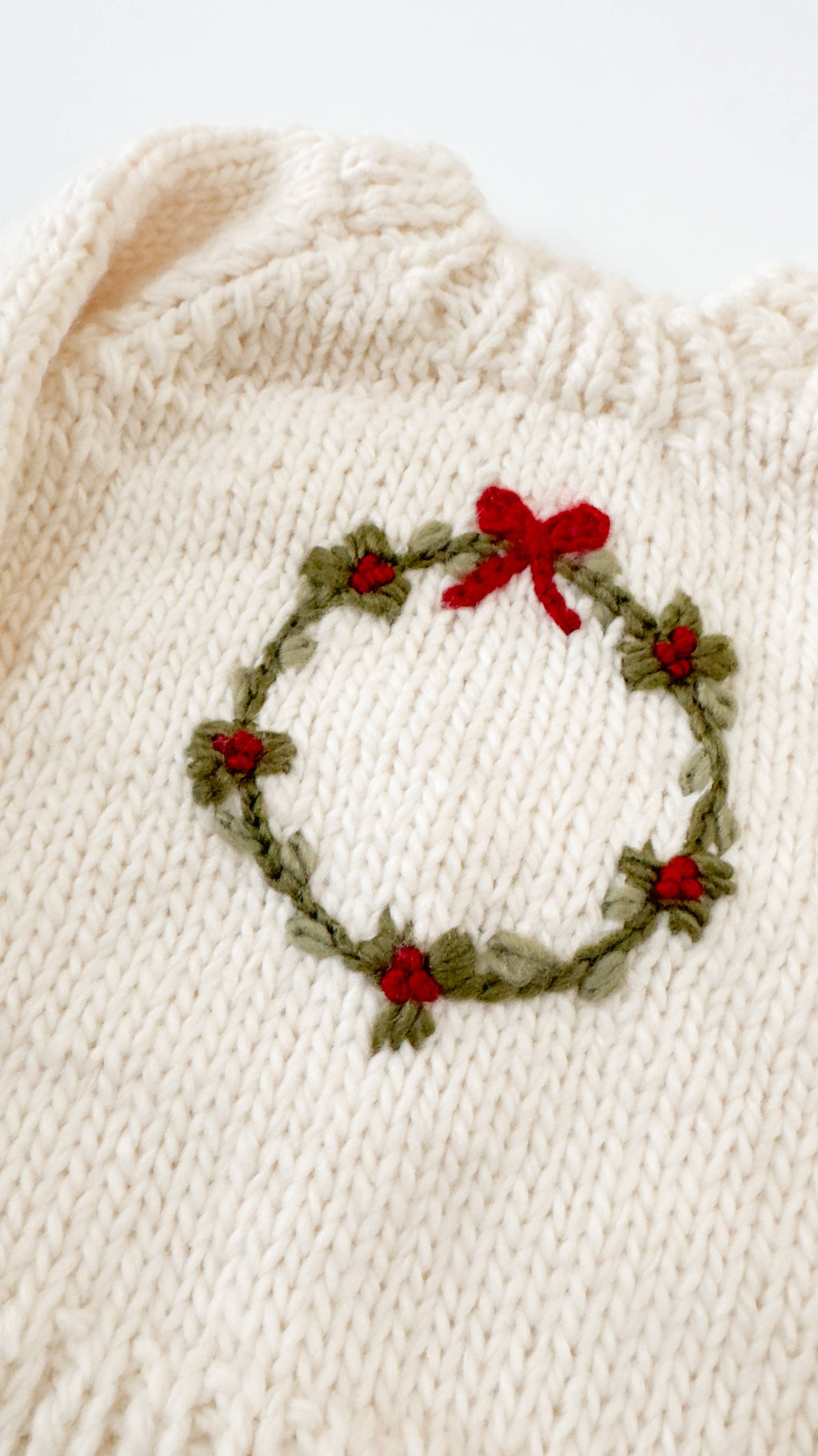 The Blueberry Hill Wreath Sweater