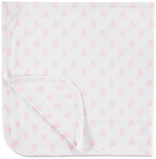 Pimalu - RECEIVING BLANKET - TEDDY BEAR (PINK)