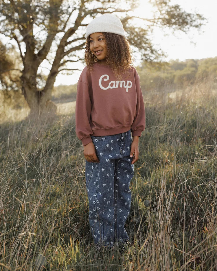 Rylee + Cru Barrel Pant Heart Ditsy
