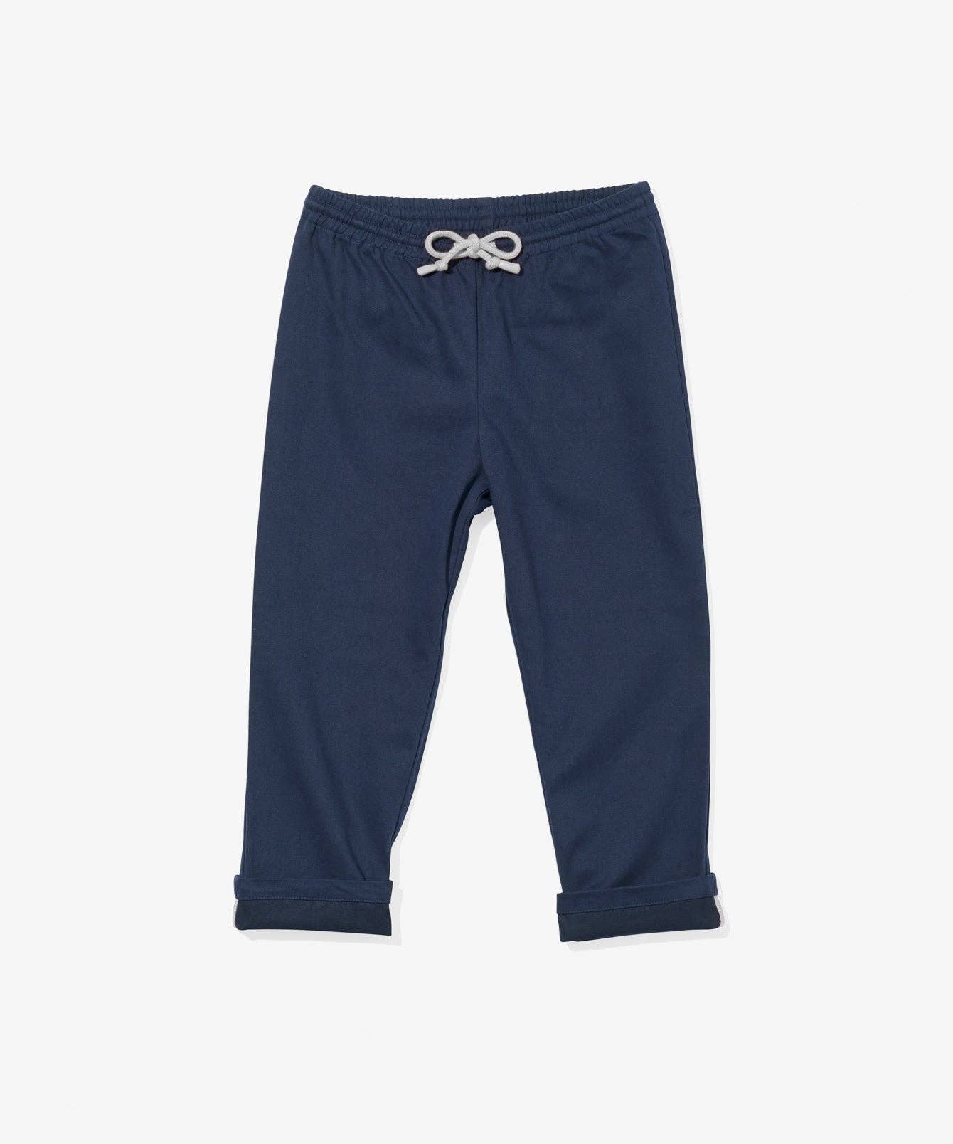 Oso & Me - Bowie Pant, Navy with Cloud Drawcord