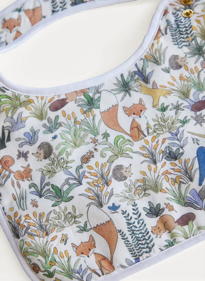 Timo & Violet Baby Classic Bib - Foxy Forest Multi