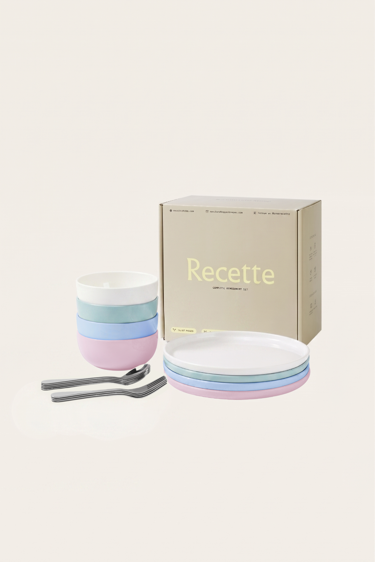 Recette - Complete Dinnerware Set | Rainbow