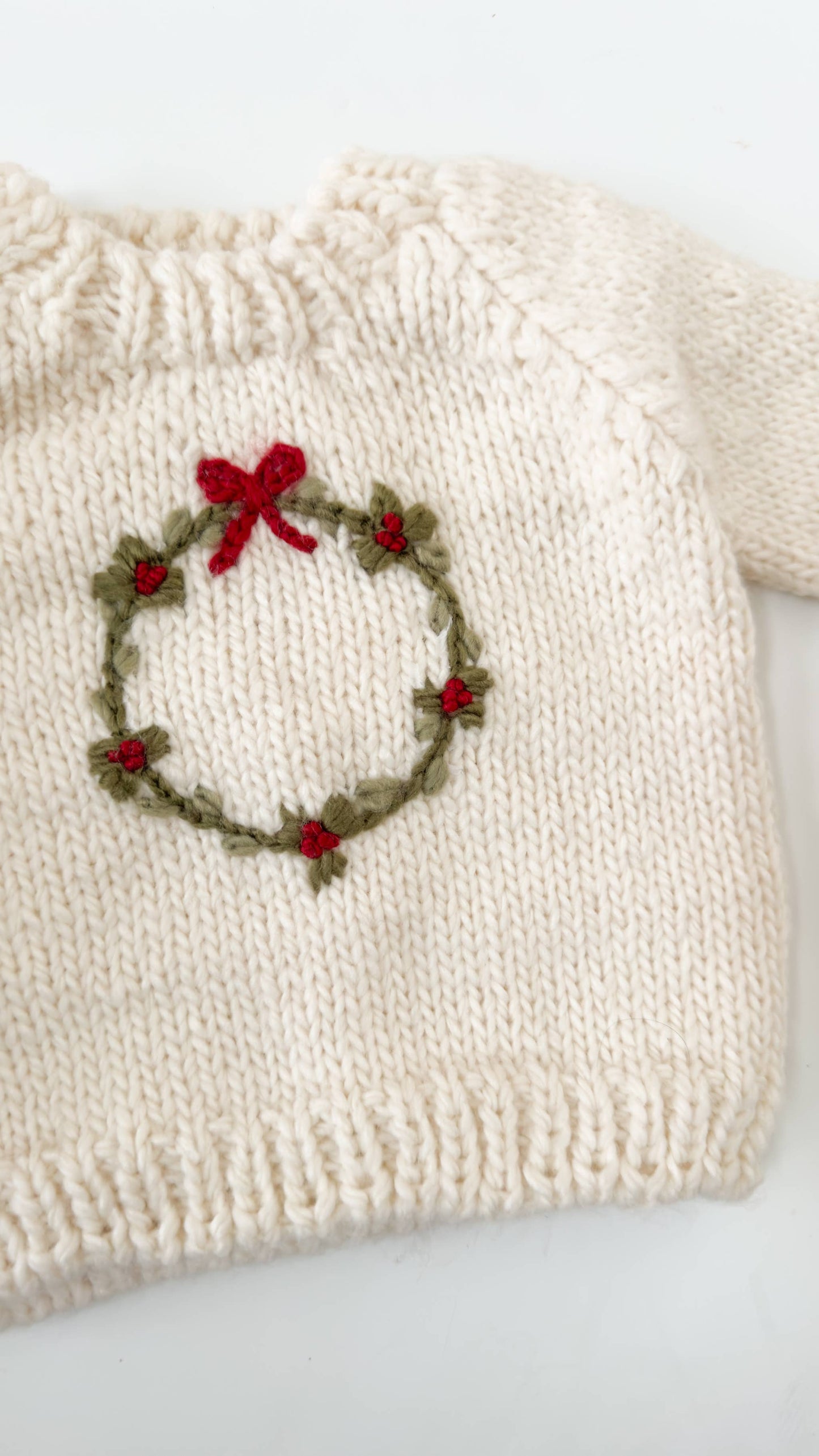 The Blueberry Hill Wreath Sweater