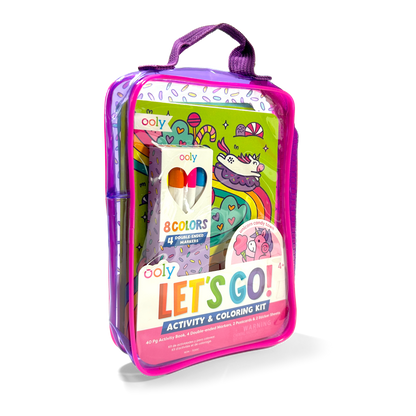 OOLY - Let's Go!: Activity & Coloring Kit - Unicorn Candy Town