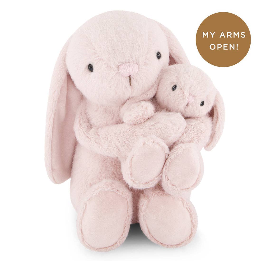 Snuggle Bunnies - Mama and Baby Bunny Plush Set - Frankie the Hugging Bunny