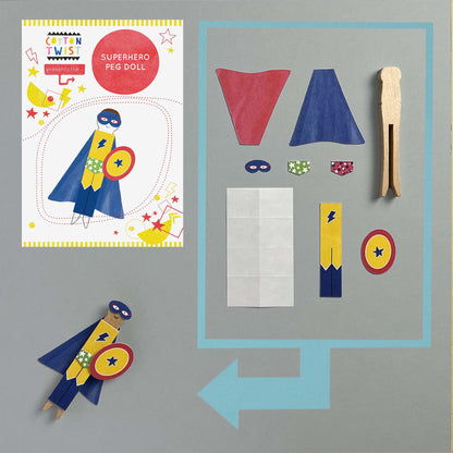 Cotton Twist - Make Your Own Superhero Peg Doll