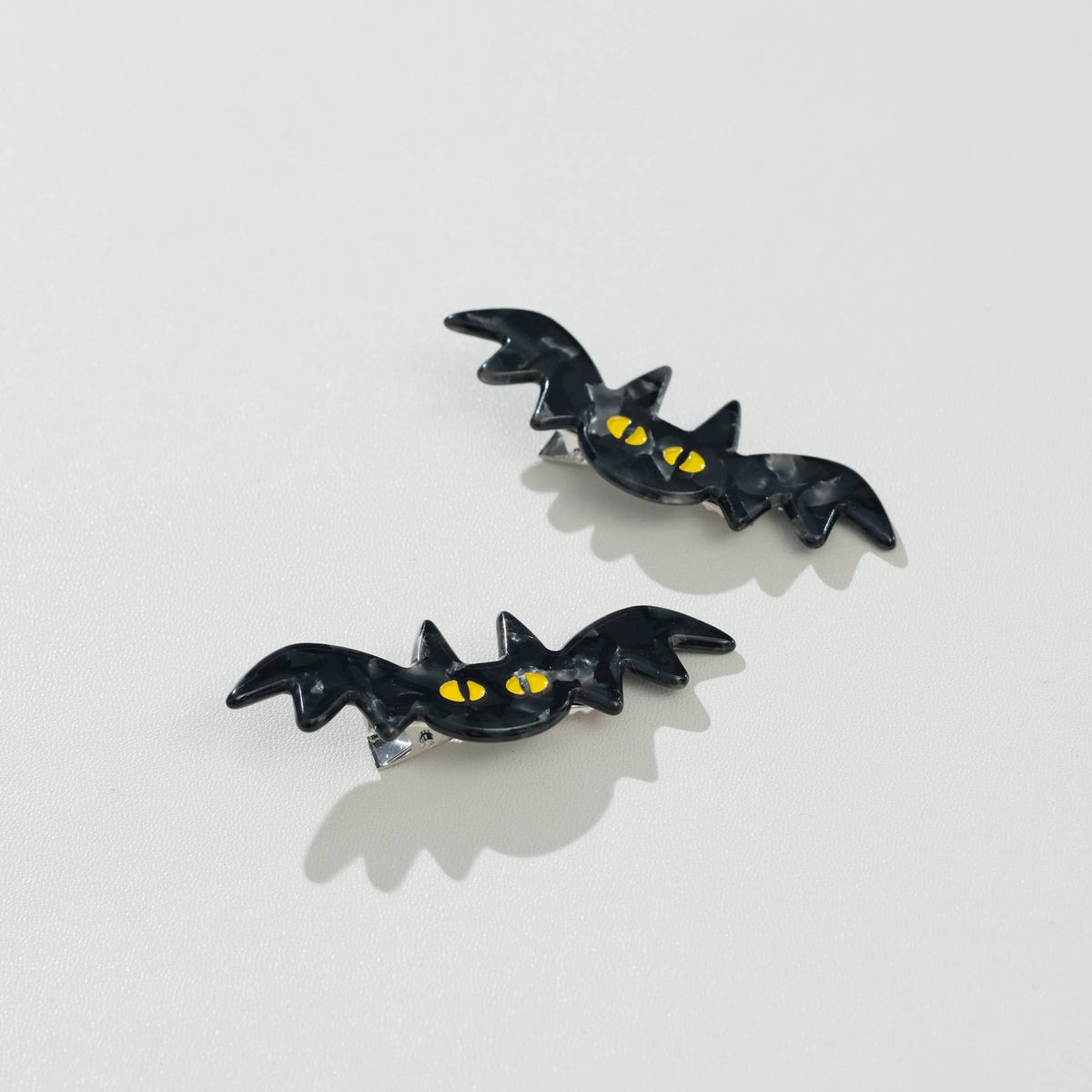 Adorro - Mini Bat Barrette Hair Clip (Set of 2)