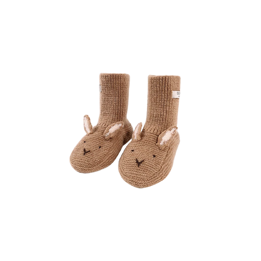 Donsje Maicer Merino Wool Booties Bunny Hazelnut