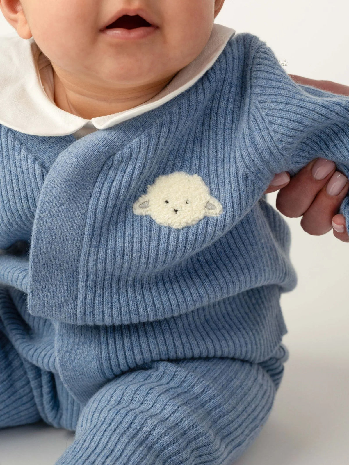 Donsje Fennie Merino Wool Cardigan Lammy Blue