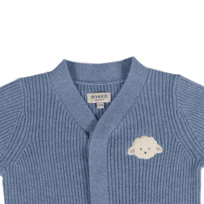 Donsje Fennie Merino Wool Cardigan Lammy Blue