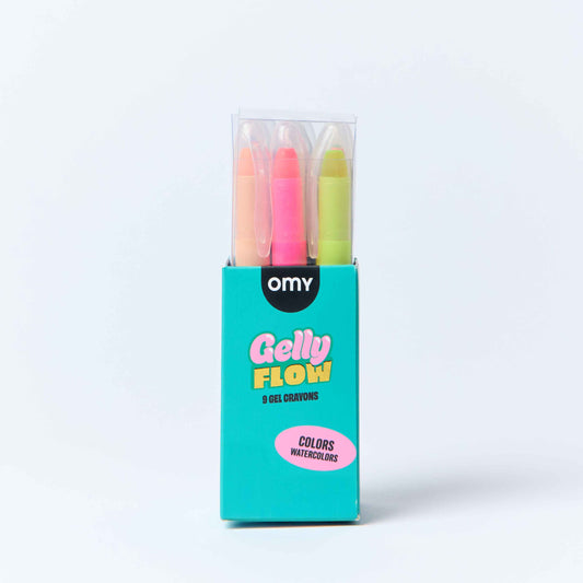 OMY - 9 GEL CRAYONS GELLY FLOW