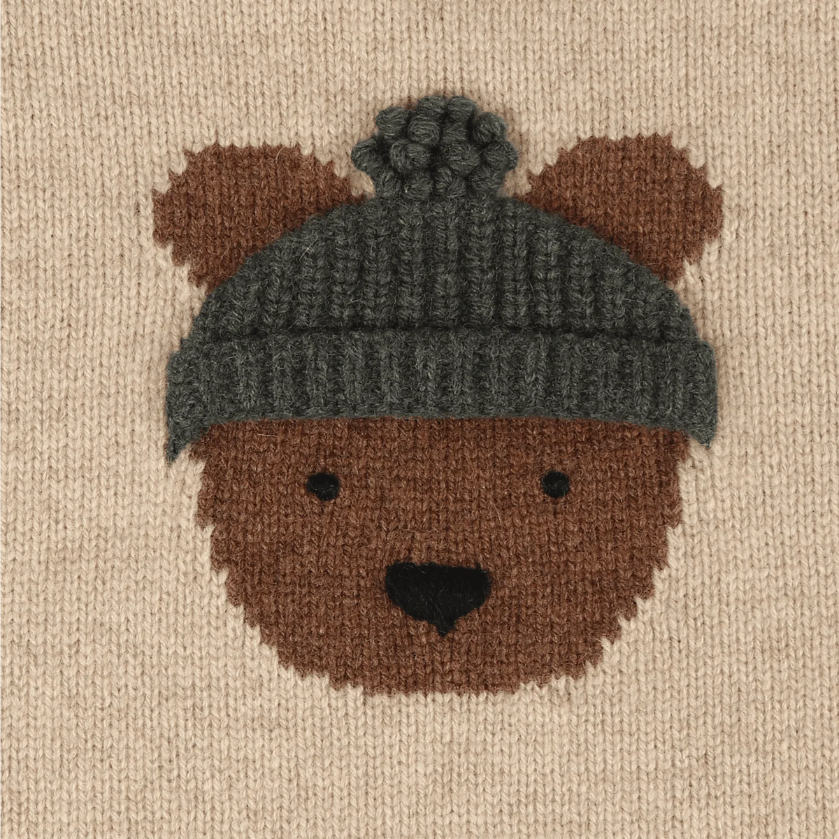 Donsje Denn Merino Wool Sweater Bear Biscotti