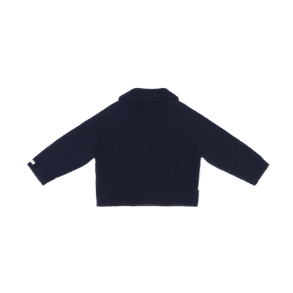Donsje Kwinten Merino Wool Cardigan Polar Navy