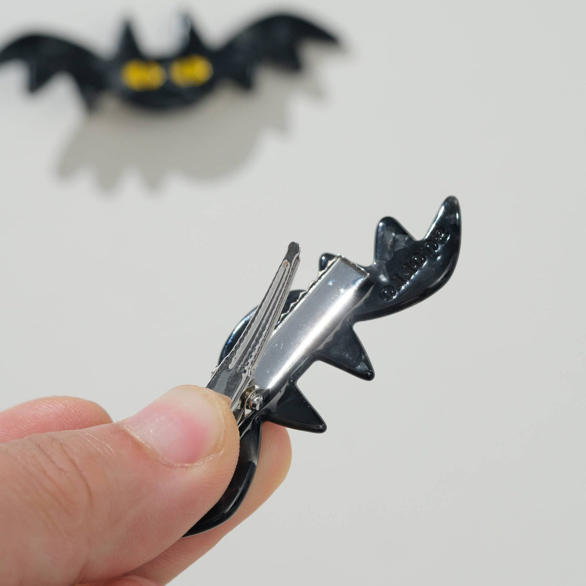 Adorro - Mini Bat Barrette Hair Clip (Set of 2)