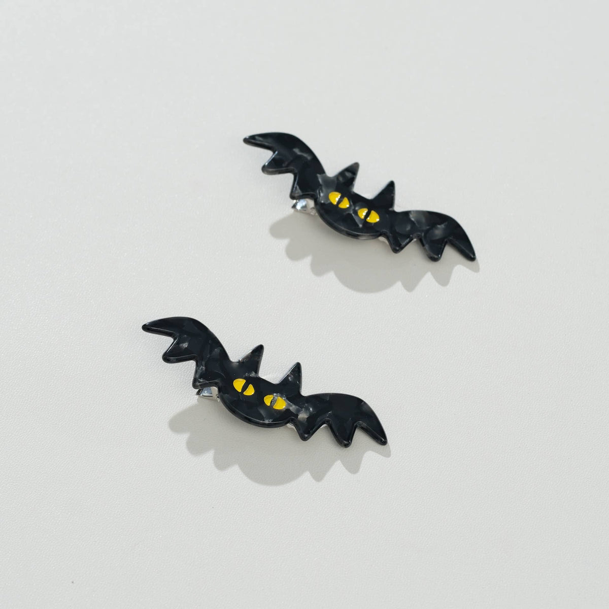 Adorro - Mini Bat Barrette Hair Clip (Set of 2)