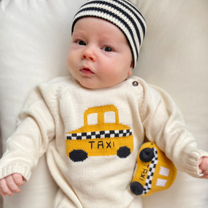 Estella - Organic Baby Taxi Rattle Toy (5.0 star rating)