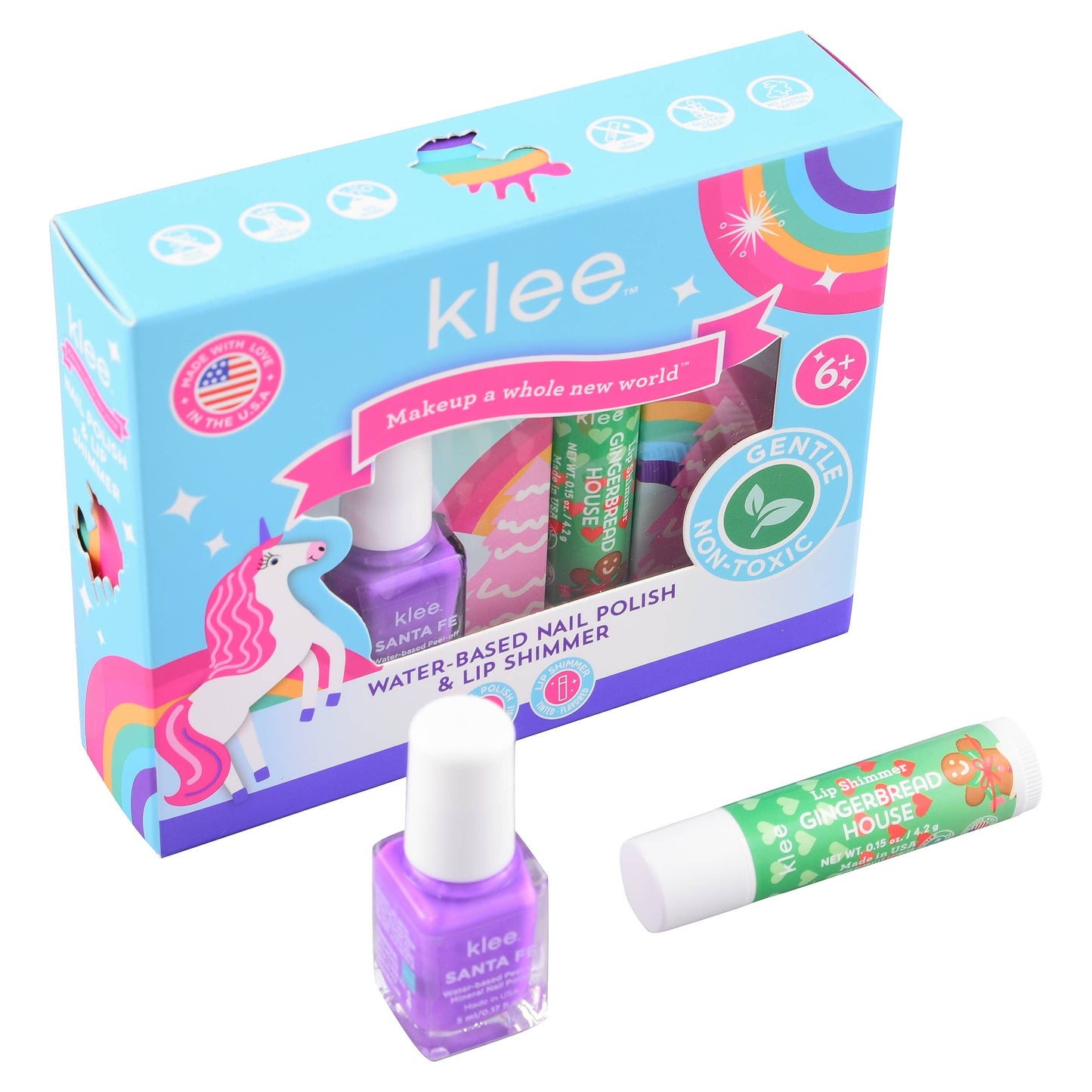 Klee Naturals - NEW! Angels' Dance - Water-Based Nail Polish Lip Shimmer Set