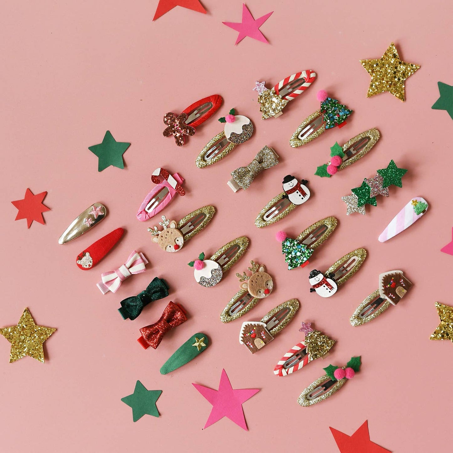 Rockahula Kids Stripy Christmas Tree Clips