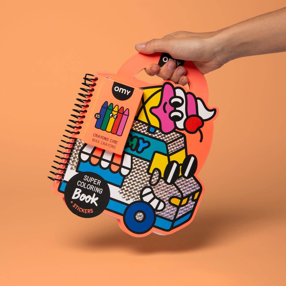 OMY - SUPER COLORING & STICKER BOOK - YUMMY