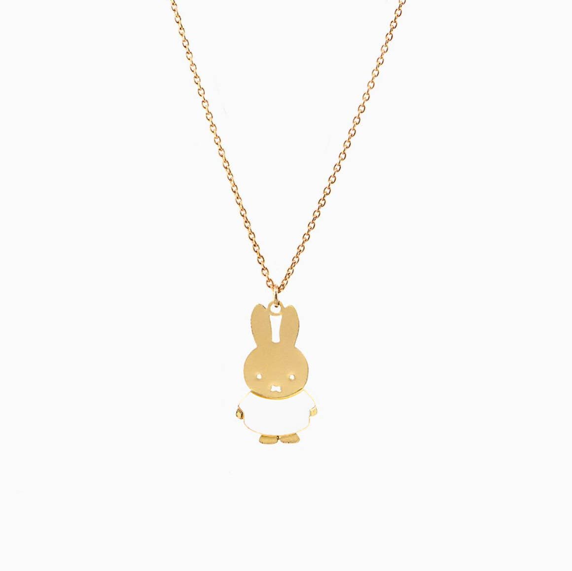 Titlee - Miffy rabbit necklace (white) x Miffy