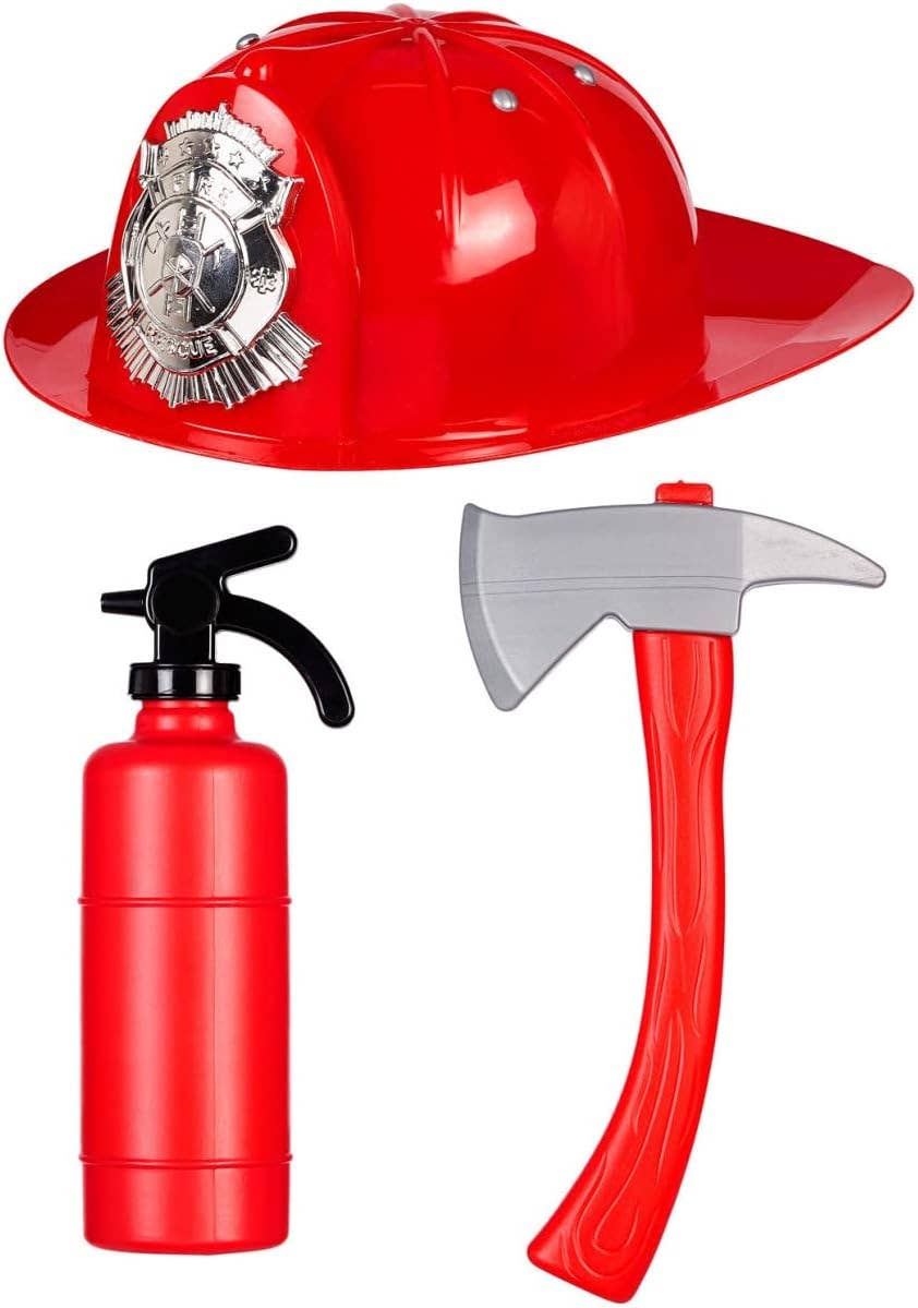 Speedy Monkey - Fireman Costume Set for Children - Role-Play - (sz 4-7 yrs)