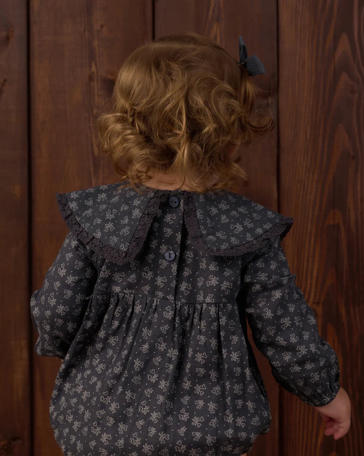 Rylee + Cru Fern Romper Heart Ditsy