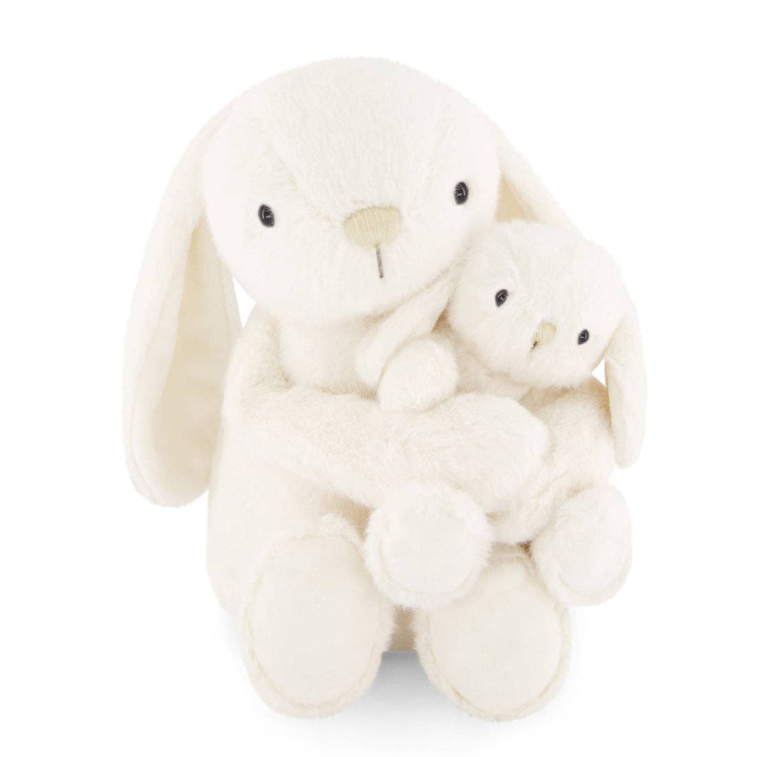 Snuggle Bunnies - Mama and Baby Bunny Plush Set - Frankie the Hugging Bunny