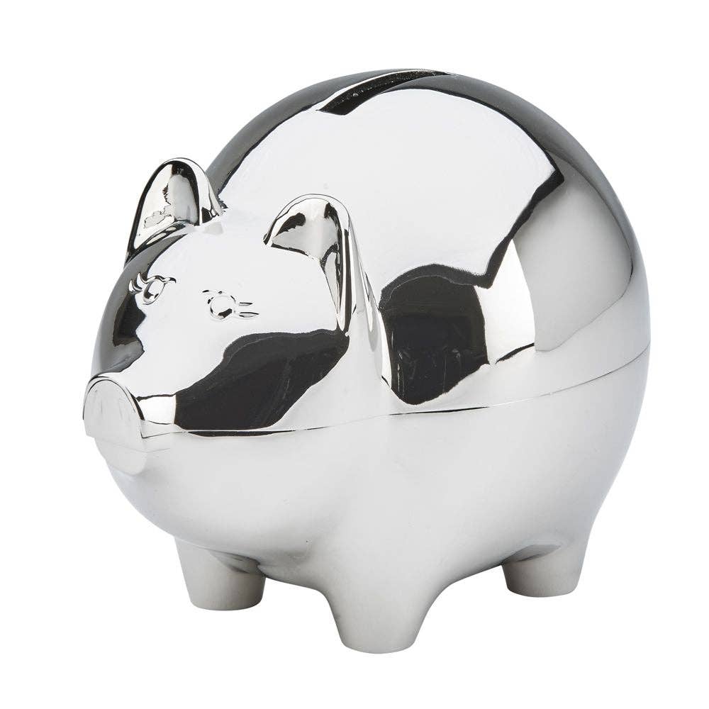 Creative Gifts International Inc. - Large Piggy Bank With Polished Finish