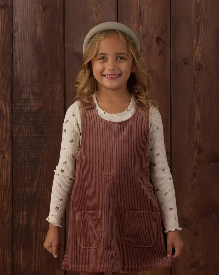 Rylee + Cru Odette Overall Dress Mulberry