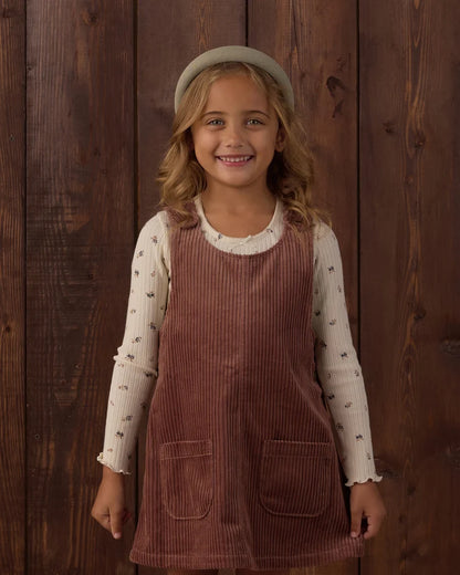 Rylee + Cru Odette Overall Dress Mulberry