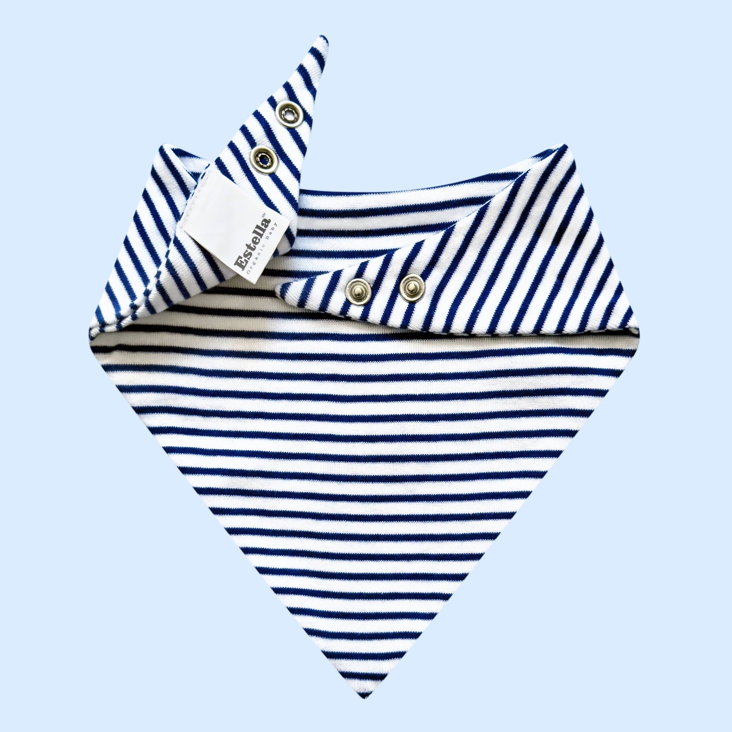 Estella - Baby Bib with Taxi Embroidery, Organic Newborn Kerchief