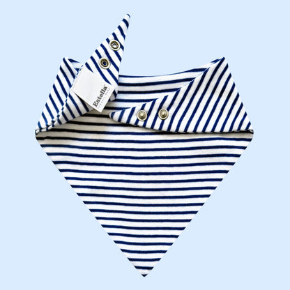 Estella - Baby Bib with Taxi Embroidery, Organic Newborn Kerchief
