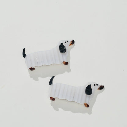 Adorro - Dachshund Ghost French Hair Clip