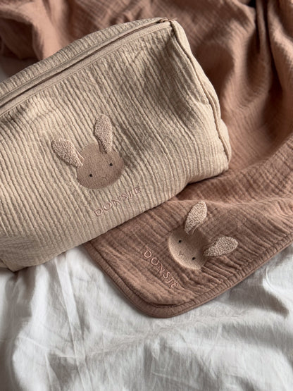 Donsje Ploekie Muslin Blanket - Bunny
