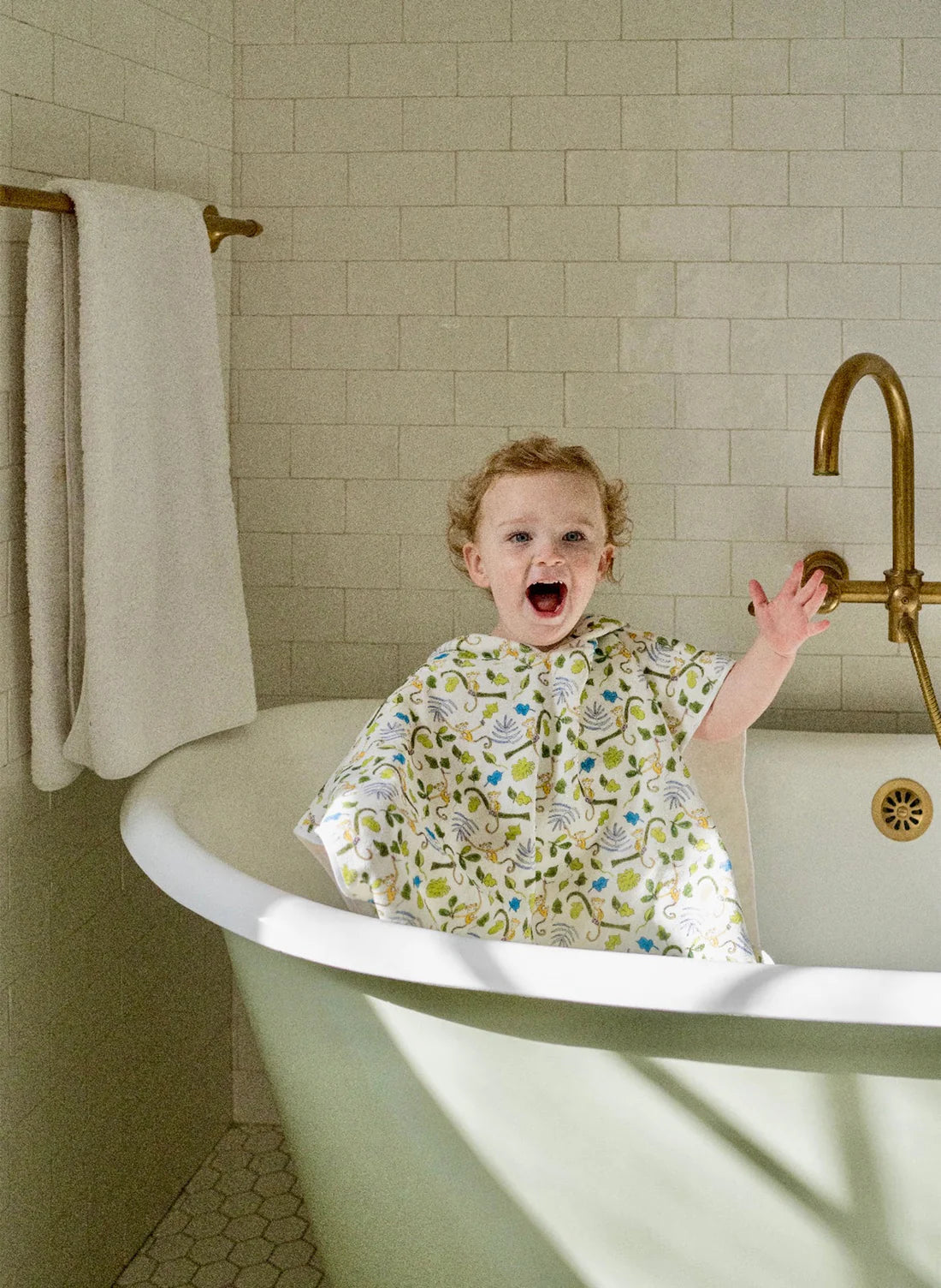 Timo & Violet Swim Poncho - Happy Monkey