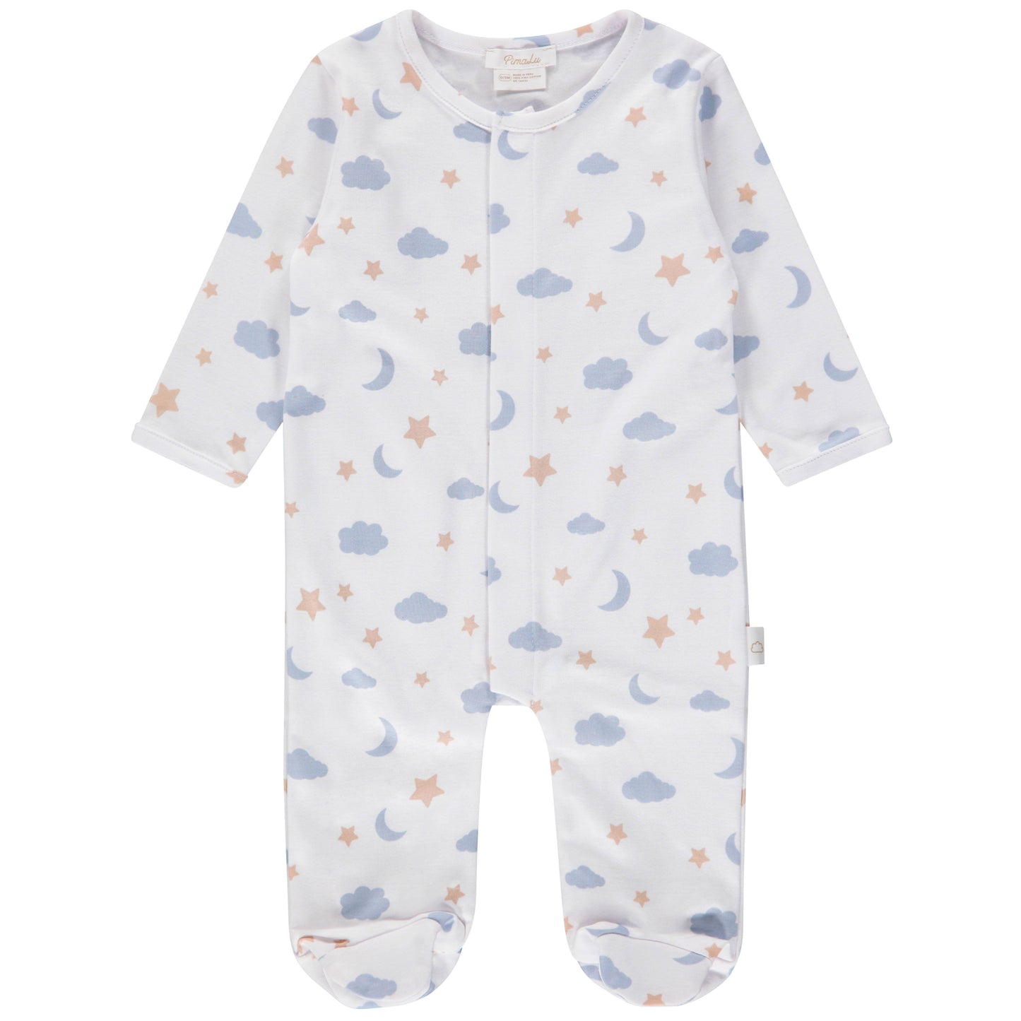 Pimalu - FOOTIE - MOON AND STARS (BLUE)
