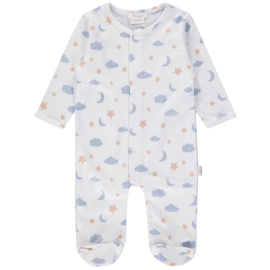 Pimalu - FOOTIE - MOON AND STARS (BLUE)