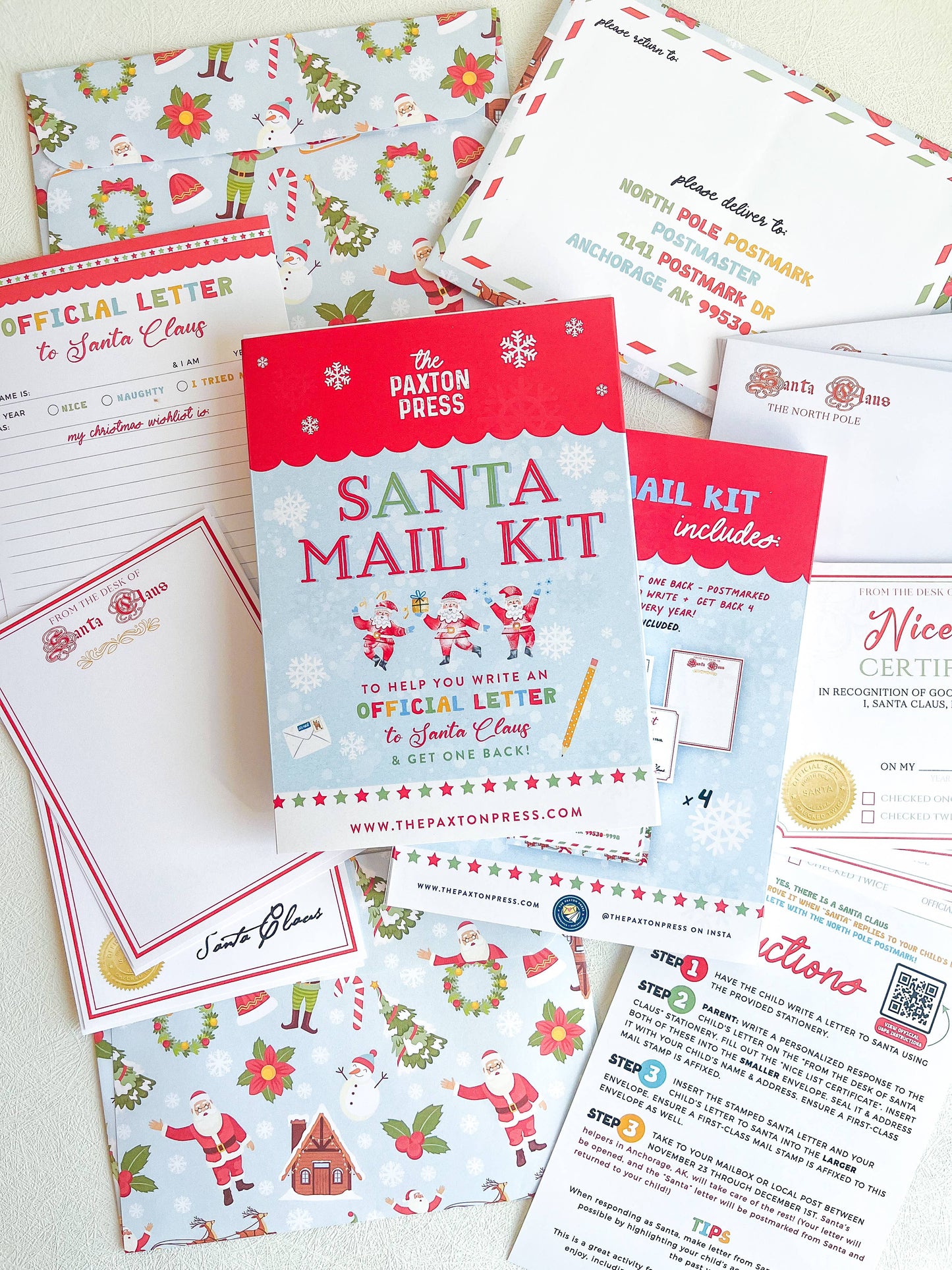 The Paxton Press - *2024 Re-Design* Santa Mail Kit - Letters to Santa