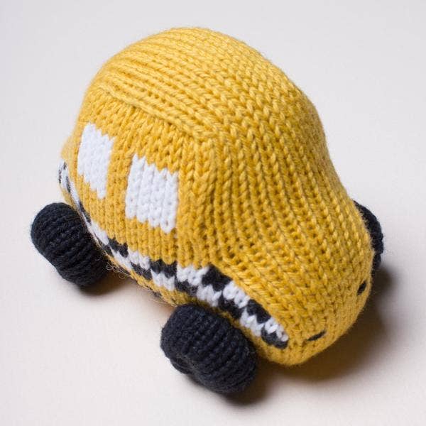 Estella - Organic Baby Taxi Rattle Toy (5.0 star rating)