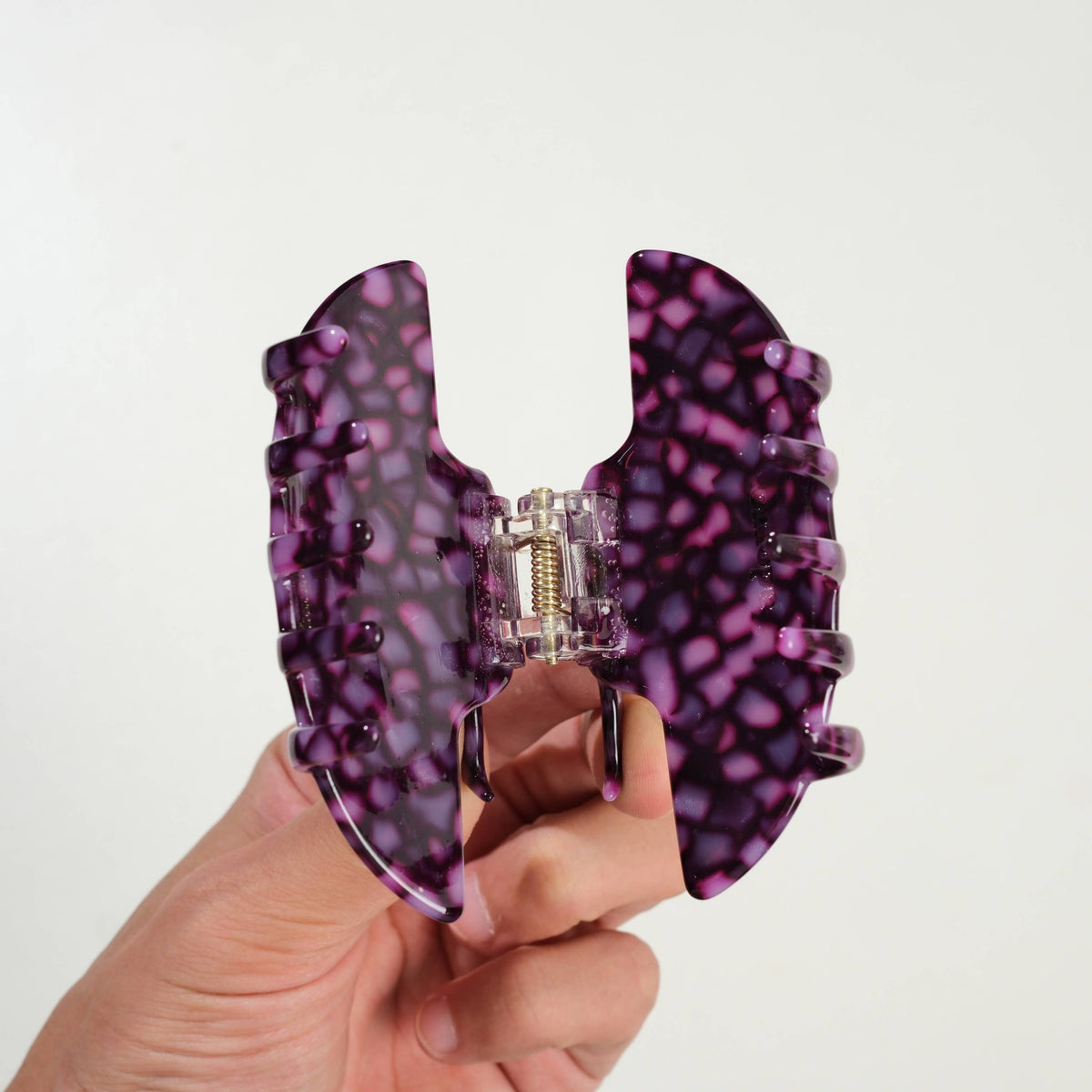 Adorro - Stained Glass Witch Hat Claw Clip - Medium