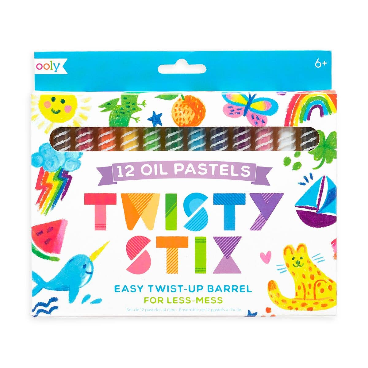 OOLY - Twisty Stix: Oil Pastels (Set of 12)
