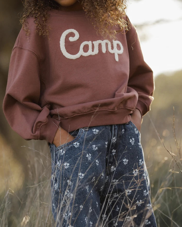 Rylee + Cru Barrel Pant Heart Ditsy