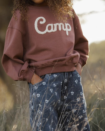Rylee + Cru Barrel Pant Heart Ditsy